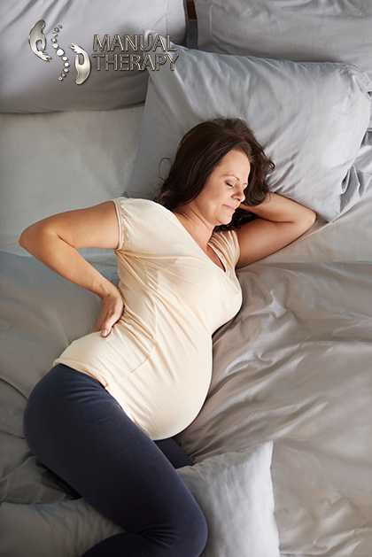 المرأة الحامل أثناء النوم